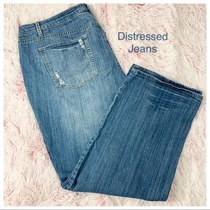 Fashion Bug Distressed Jeans
